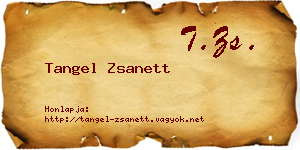 Tangel Zsanett névjegykártya